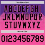 Personalized Purple Black-Pink 3D Pattern Design Gradient Square Shapes Authentic Baseball Jersey Team Custom Name and Number