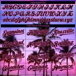 Personalized Purple Black-Pink 3D Pattern Design Hawaii Palm Trees Authentic Baseball Jersey Team Custom Name and Number