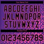 Personalized Purple Black-Pink 3D Pattern Design Leopard Print Fade Fashion Authentic Baseball Jersey Team Custom Name and Number