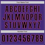 Personalized Purple Black-Pink Authentic Baseball Jersey Team Custom Name and Number
