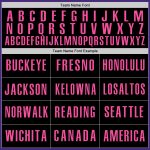Personalized Purple Black-Pink Authentic Baseball Jersey Team Custom Name and Number
