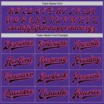 Personalized Purple Black-Pink Bomber Full-Snap Varsity Letterman Two Tone Jacket Team Custom Name and Number