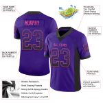 Personalized Purple Black-Pink Mesh Drift Fashion Football Jersey Team Custom Name and Number