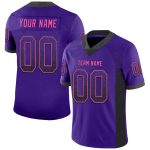Personalized Purple Black-Pink Mesh Drift Fashion Football Jersey Team Custom Name and Number