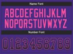 Personalized Purple Black-Pink Mesh Drift Fashion Football Jersey Team Custom Name and Number