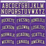 Personalized Purple Black Pinstripe Black-Cream Authentic Basketball Jersey Team Custom Name and Number