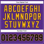 Personalized Purple Black Pinstripe Black-Gold Authentic Basketball Jersey