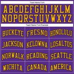 Personalized Purple Black Pinstripe Black-Gold Authentic Basketball Jersey