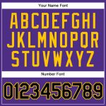 Personalized Purple Black Pinstripe Black-Gold Authentic Basketball Jersey Team Custom Name and Number