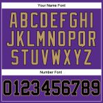 Personalized Purple Black Pinstripe Black-Old Gold Authentic Basketball Jersey