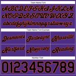 Personalized Purple Black Pinstripe Black-Orange Authentic Basketball Shorts Team Custom Name and Number