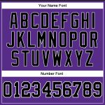 Personalized Purple Black Pinstripe Black-White Authentic Basketball Jersey Team Custom Name and Number