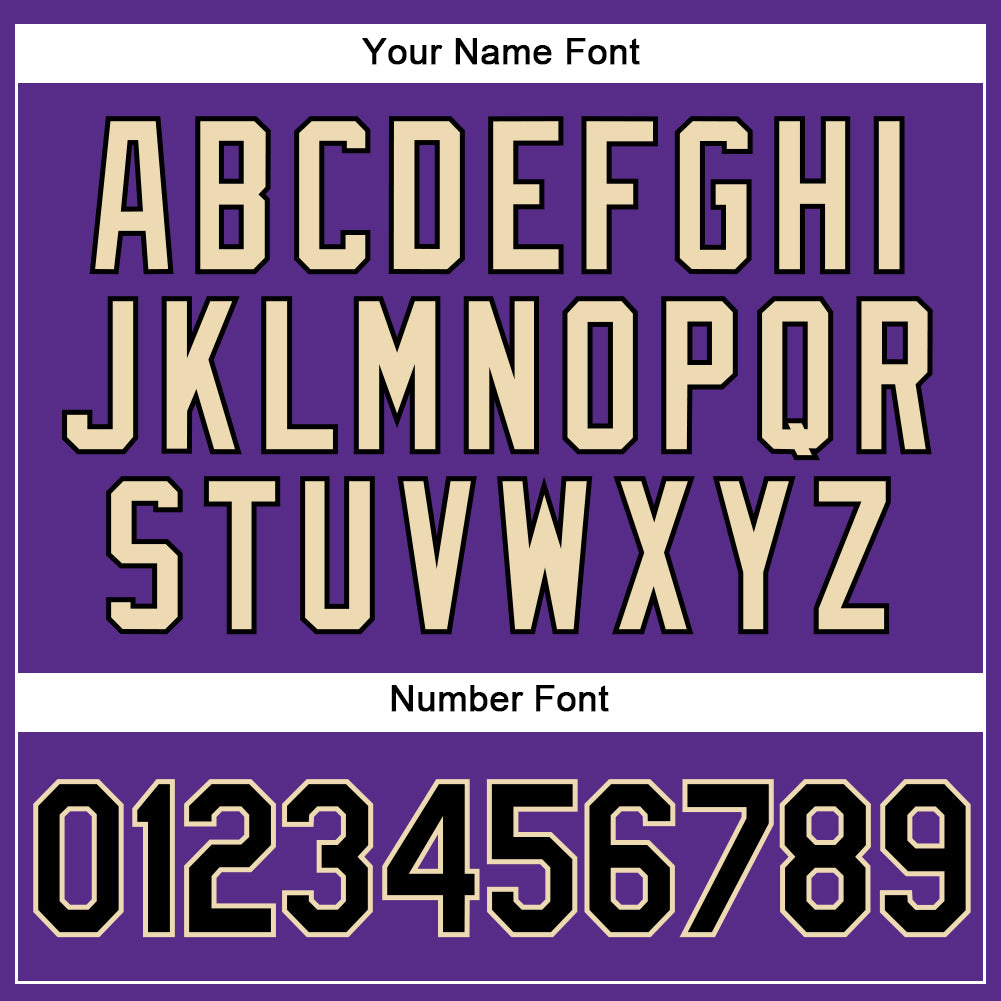Personalized Purple Black Pinstripe City Cream Authentic Baseball Jersey Team Custom Name and Number Personalized Purple Black Pinstripe City Cream Authentic Baseball Jersey Team Custom Name and Number - Image 5