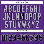 Personalized Purple Black Pinstripe Gray Authentic Baseball Jersey Team Custom Name and Number