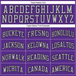 Personalized Purple Black Pinstripe Gray Authentic Basketball Jersey Team Custom Name and Number