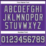 Personalized Purple Black Pinstripe Gray Authentic Basketball Jersey Team Custom Name and Number