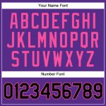 Personalized Purple Black Pinstripe Pink Authentic Baseball Jersey Team Custom Name and Number