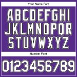 Personalized Purple Black Pinstripe White-Gray Authentic Baseball Jersey Team Custom Name and Number