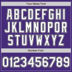 Personalized Purple Black Pinstripe White-Gray Authentic Baseball Jersey