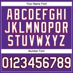 Personalized Purple Black Pinstripe White-Red Authentic Baseball Jersey Team Custom Name and Number