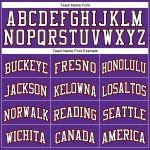 Personalized Purple Black Pinstripe White-Red Authentic Basketball Jersey
