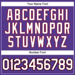 Personalized Purple Black Pinstripe White-Red Authentic Basketball Jersey Team Custom Name and Number