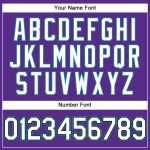 Personalized Purple Black Pinstripe White-Teal Authentic Baseball Jersey Team Custom Name and Number