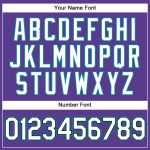 Personalized Purple Black Pinstripe White-Teal Authentic Basketball Jersey Team Custom Name and Number