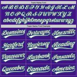 Personalized Purple Black-Teal Authentic Throwback Baseball Jersey Team Custom Name and Number