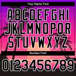 Personalized Purple Black-White 3D Pattern Design Beach Hawaii Palm Trees Authentic Baseball Jersey Team Custom Name and Number