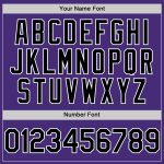 Personalized Purple Black-White Authentic Sleeveless Baseball Jersey