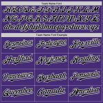 Personalized Purple Black-White Authentic Sleeveless Baseball Jersey