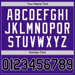 Personalized Purple Black-White Authentic Throwback Baseball Jersey Team Custom Name and Number
