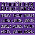 Personalized Purple Black-White Authentic Throwback Basketball Jersey