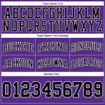 Personalized Purple Black-White Authentic Throwback Basketball Shorts Team Custom Name and Number
