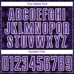 Personalized Purple Black-White Geometric Shapes Sublimation Soccer Uniform Jersey Team Custom Name and Number