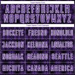 Personalized Purple Black-White Geometric Shapes Sublimation Soccer Uniform Jersey Team Custom Name and Number