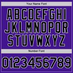 Personalized Purple Black-White Mesh Authentic Throwback Baseball Jersey Team Custom Name and Number