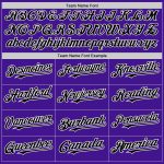 Personalized Purple Black-White Mesh Authentic Throwback Baseball Jersey Team Custom Name and Number