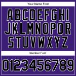 Personalized Purple Black-White Performance Vapor Golf Polo Shirt Team Custom Name and Number