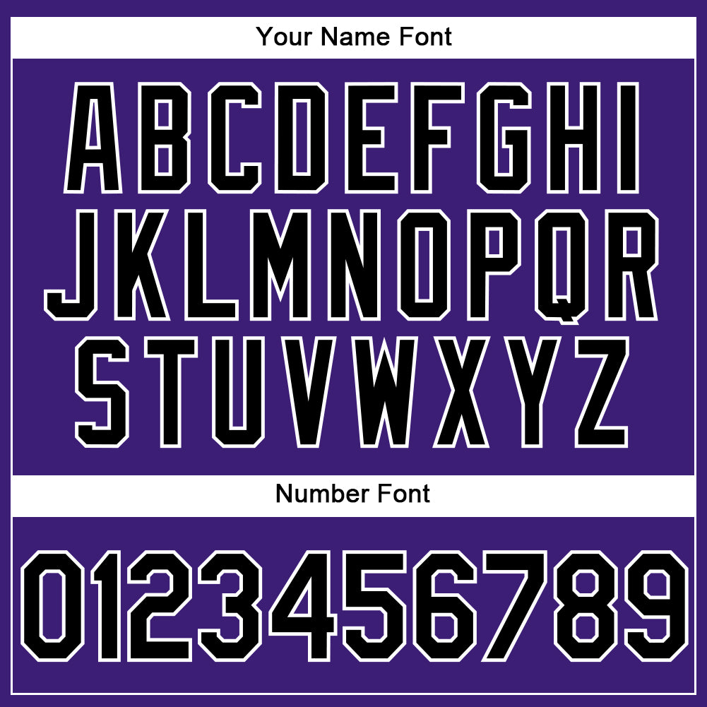 Personalized Purple Black-White Performance Vapor Golf Polo Shirt Team Custom Name and Number Personalized Purple Black-White Performance Vapor Golf Polo Shirt Team Custom Name and Number - Image 5