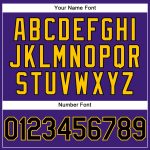 Personalized Purple Black-Yellow Performance Vapor Golf Polo Shirt Team Custom Name and Number