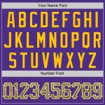 Personalized Purple Camo-Gold Authentic Throwback Basketball Jersey Team Custom Name and Number