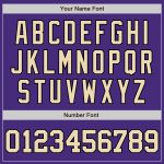 Personalized Purple City Cream-Black Authentic Baseball Jersey Team Custom Name and Number