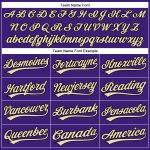Personalized Purple City Cream-Black Performance Vapor Golf Polo Shirt Team Custom Name and Number