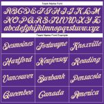 Personalized Purple City Cream Performance T-Shirt Team Custom Name and Number