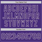 Personalized Purple Cream Authentic Raglan Sleeves Baseball Jersey Team Custom Name and Number