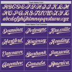 Personalized Purple Cream Authentic Sleeveless Baseball Jersey Team Custom Name and Number