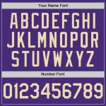 Personalized Purple Cream Authentic Sleeveless Baseball Jersey Team Custom Name and Number