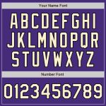 Personalized Purple Cream-Black Authentic Raglan Sleeves Baseball Jersey Team Custom Name and Number